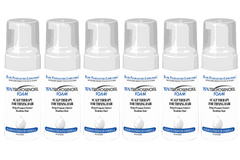 Set of six bottles of 15% Trichogenoxil Natural Hair Restoration Foam for scalp therapy and thinning hair prevention.