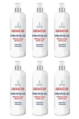 Family pack natural liquid soap with kojic acid and salicylic acid exfoliating body wash bottles