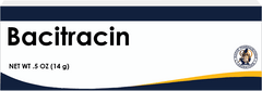 Bacitracin ointment packaging 14 grams FDA registered topical antibiotic cream