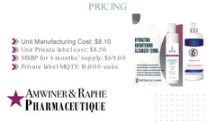 high potency skin clarifying serum bottle with brightening cleanser and clinical therapy oil for even skin tone