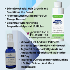 Mens Beard Facial Hair Growth & Conditioning Oil 120ml 4-Month Supply Wholesale 250