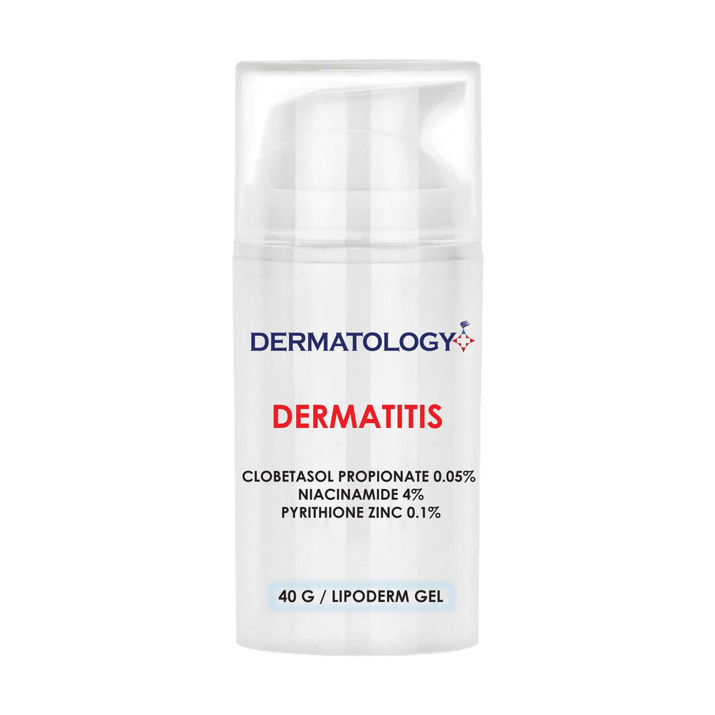 Clobetasol Propionate 0.05% cream for dermatitis relief with Niacinamide and Pyrithione Zinc in 40g gel bottle