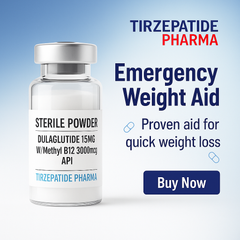 Dulaglutide 15mg sterile powder vial with methyl B12 for weight loss by Tirzepatide Pharma