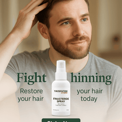 German Hair Loss Treatment Finasteride 2.27% topical spray for thinning hair restoration