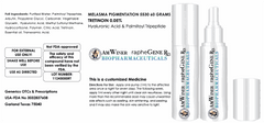 Melasma Pigment Clear gel 60g bottle with tripeptide and tretinoin for skin pigmentation treatment