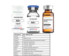 NAD+ Peptide 400mg with Vitamin B12 API and FDA registered peptide vials for clinical use