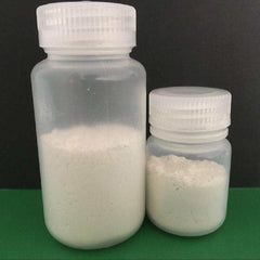 AOD9604 1-gram white powder peptide in two plastic containers for fat loss and cholesterol improvement