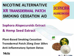 Cytisine Sephorine Alternative transdermal patch with 25mg Sophoa Alopecuroids and Hemp Seed Extract for smoking cessation over 30 hours