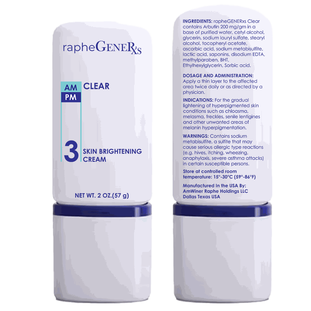 Private Label Clear Blend skin brightening cream with 20% arbutin for even complexion 2oz