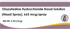 Olopatadine hydrochloride nasal spray 665 mcg per spray in 0.5 oz bottle by Raper Pharmaceutique Laboratories