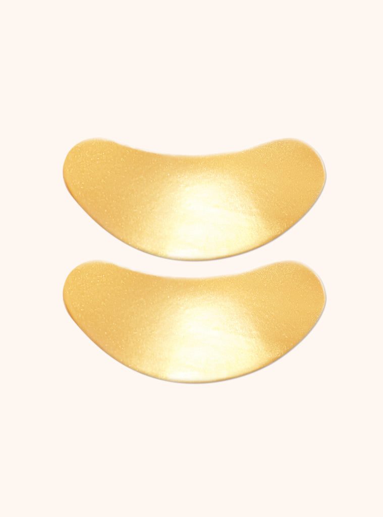 Gold hydrogel eye patches for dark circle lightening and fine line reduction