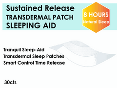 Transdermal sleep patches with smart control release technology for 8 hours natural sleep aid