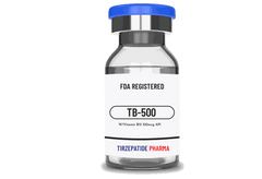 Thymosine TB-500 vial with Vitamin B12 FDA registered peptide product by Tirzepatide Pharma