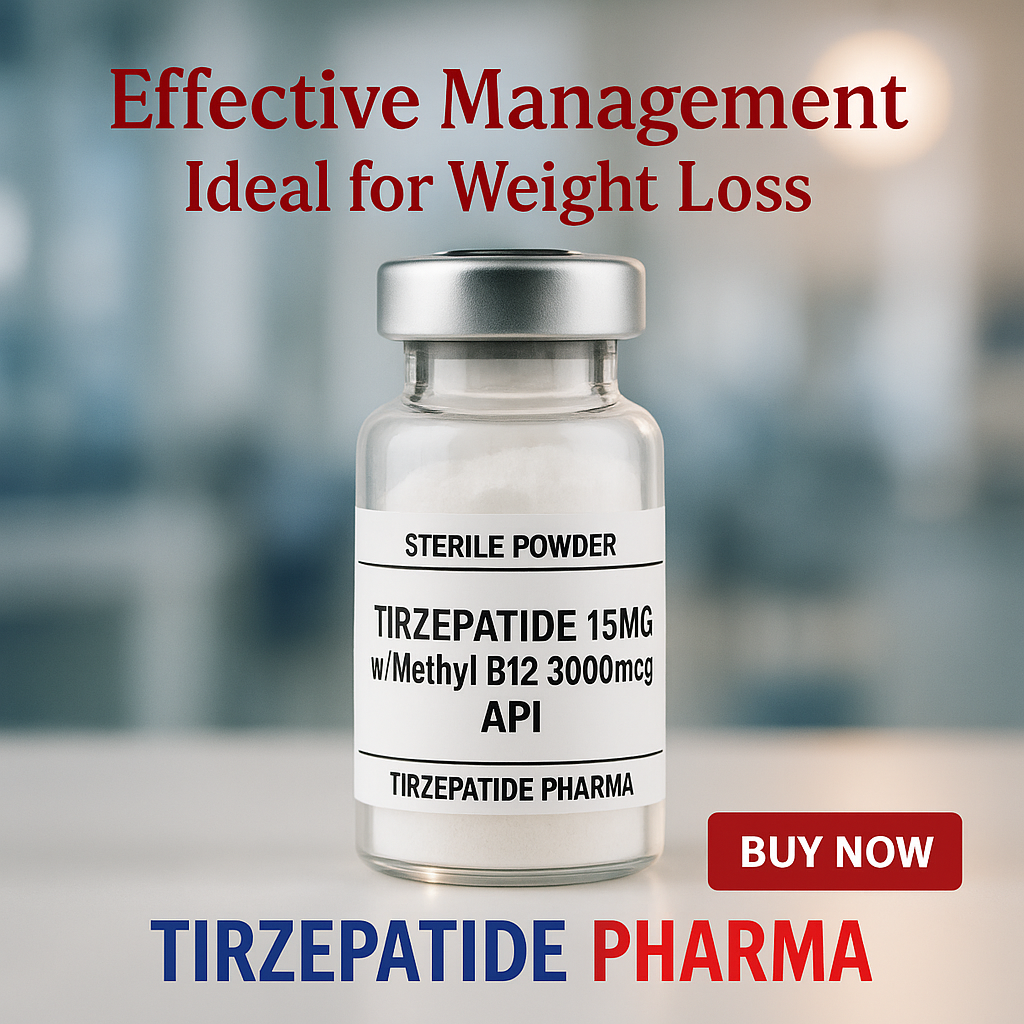 Tirzepatide 15mg with B12-3000mcg Sterile Powder 4-Pack