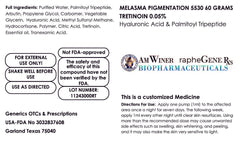 Melasma Pigment Clear gel 60g tube with tretinoin and hyaluronic acid for skin pigment treatment