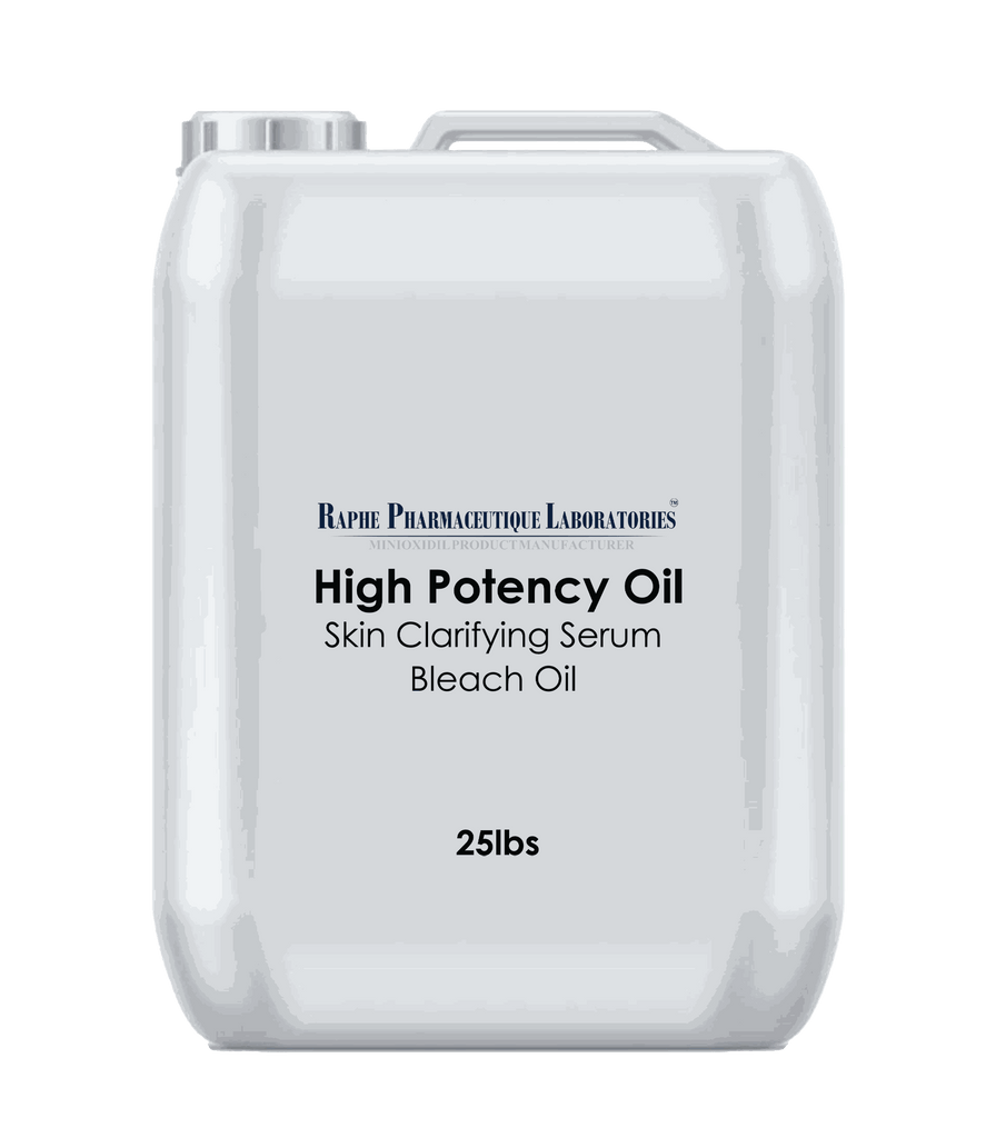 25lbs bulk container of high potency skin clarifying oil serum concentrate for smooth softening skin
