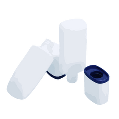 Private label clear and blend professional skincare cream containers for skin brightening and even complexion