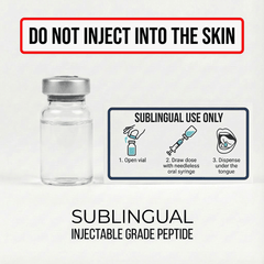 Oral-Buccal Tide 12mg with 4mg Active Methyl B12 sterile vial for injectable-grade sublingual peptide