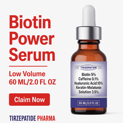 White Label 5% Minoxidil Solution with Biotin Caffeine Vitamin E and Ketoconazole 12-60ml