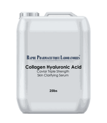 25lbs container of Collagen Hyaluronic Acid Caviar Triple Strength Skin Clarifying Serum for hydration and skin protection