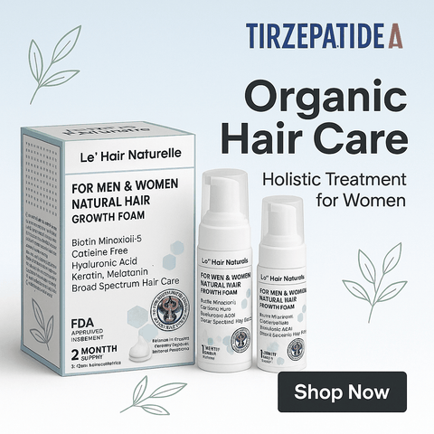 White Label Organic hair Loss treatment foam-24-50ml Pack