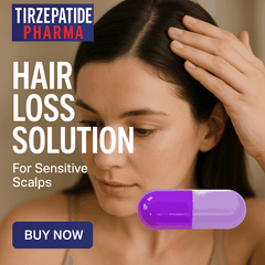 Contract Manufactured Minoxidil hair loss treatment capsules for sensitive scalps by Tirzepatide Pharma