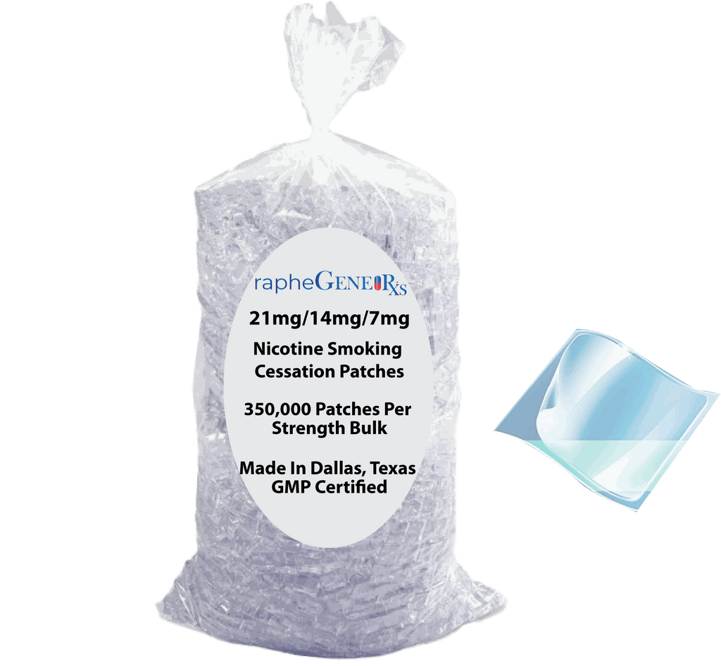 Contract manufactured bulk nicotine quit smoking transdermal patches GMP certified