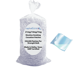 Contract manufactured bulk nicotine quit smoking transdermal patches GMP certified