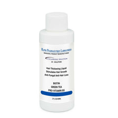Private label Minoxidil Solution bottle 2% hair thickening liquid with biotin green tea and pro-vitamin B5 for hair growth and anti-hair loss