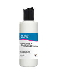Selenium sulfide with minoxidil medicated shampoo for anti-dandruff and hair loss treatment 5 oz bottle