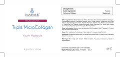 Pro-Collagen Renewal Triple MicroCollagen Youth Molecule skin firming supplement label with ingredients and usage information
