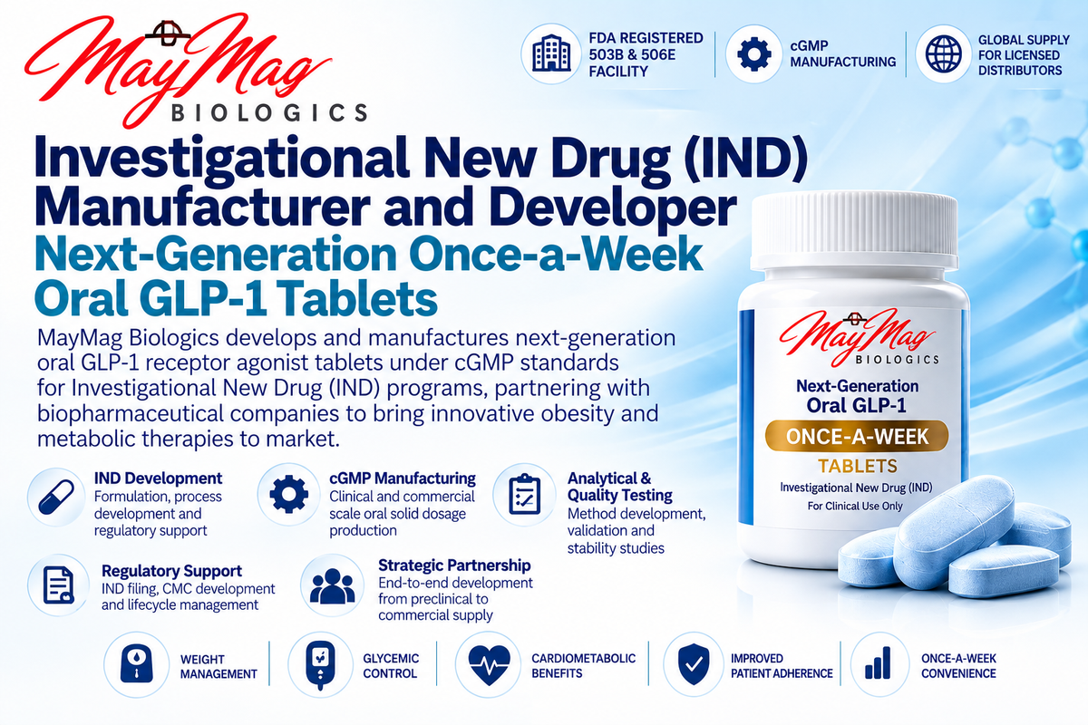 MayMag Biologics formerly Zeptide Pharma leading manufacturer of oral GLP1