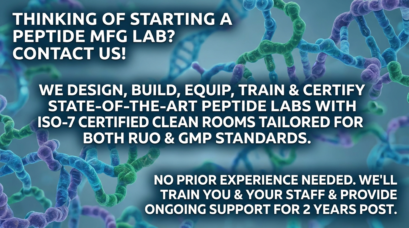 Turnkey Peptide Manufacturing Lab Setup: Design, Build, Train and Certification by Zeptide Pharma