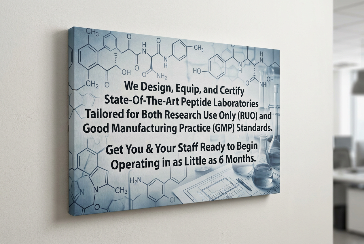 Complete, Turnkey Peptide Manufacturing Lab Builder + Staff Training
