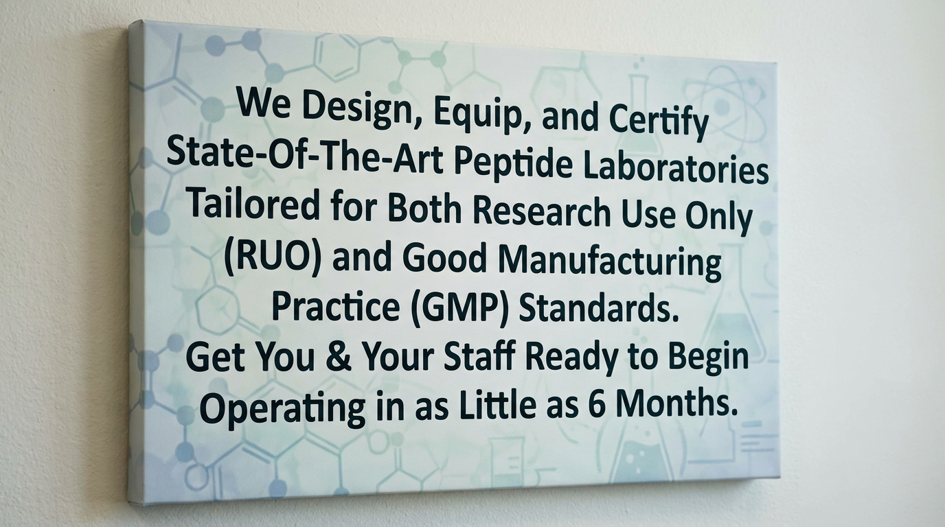 Comprehensive Turnkey Peptide Manufacturing Facility Solutions: Design, Construction, Training and Certification