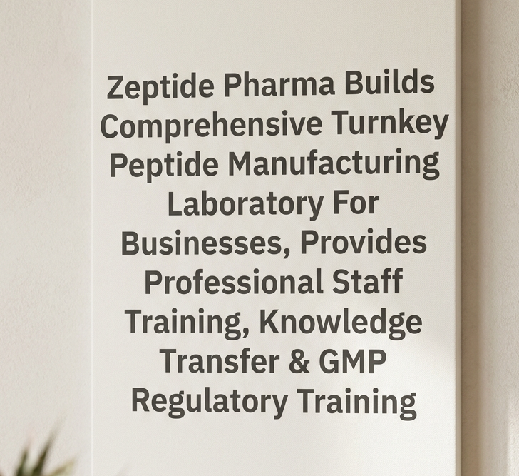 Peptide Manufacturing Lab Training Peptide Testing Services — Analytical QC, Characterization & Staff Training