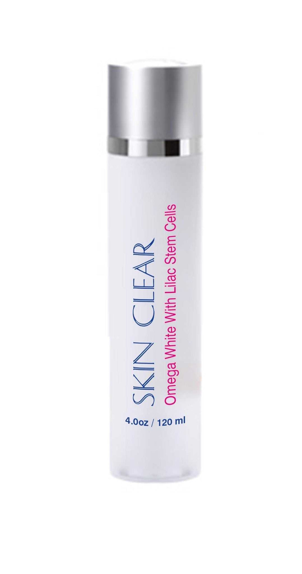 Skin Clear Absolute-Omega White anti-aging facial gel with lilac stem cells in 120ml bottle
