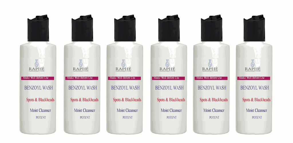 Teen Acne Prone Benzoyl Face Wash with Tea Tree Oil 6-pack for blemish and blackhead treatment