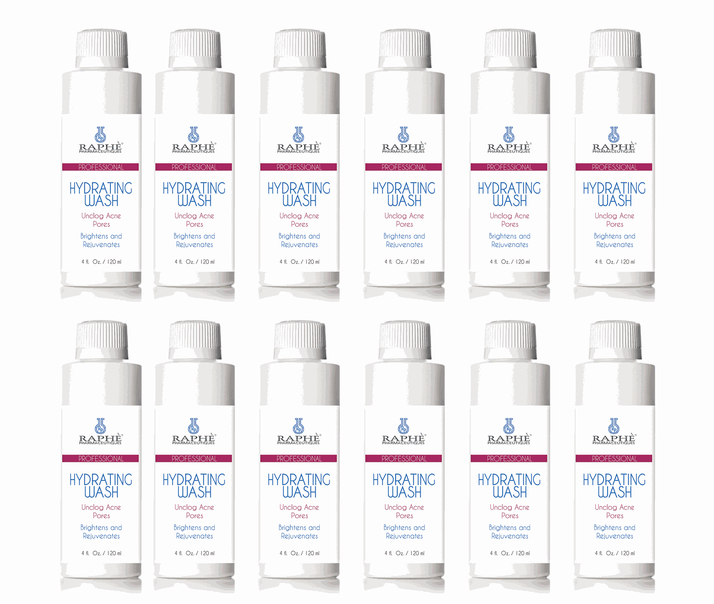 Bulk 500 bottles of 120ml Face Brightening & Hydrating Gel Cleanser for unclogging pores, brightening, and hydrating skin