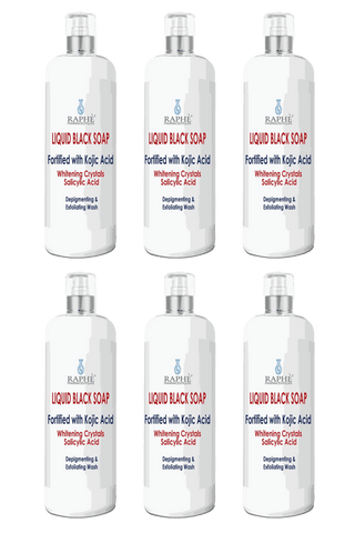 One Year Family Pack Natural Liquid Soap Skin Resurfacing Body Wash 2-6 Packs