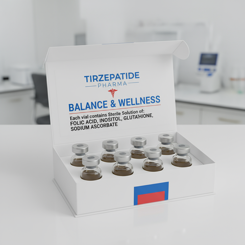 Balance and Wellness Solution of Purified Folic Acid Inositol Glutathione and Sodium Ascorbate