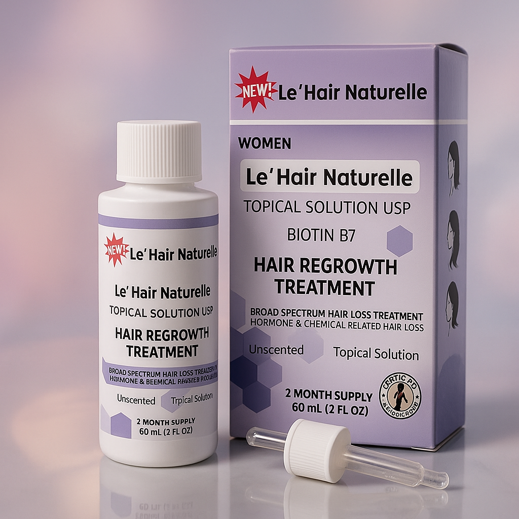 Best Hair Loss Product For Women with Biotin 5% and Minerals 250 pks 2-60ml 2 Months Supply