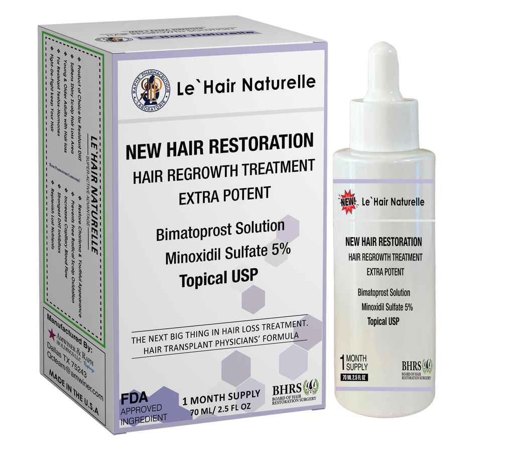 Bimatoprost & Minoxil Sulphate Solution For Topical Use A Research Product For Hair Loss Prevention 70ml