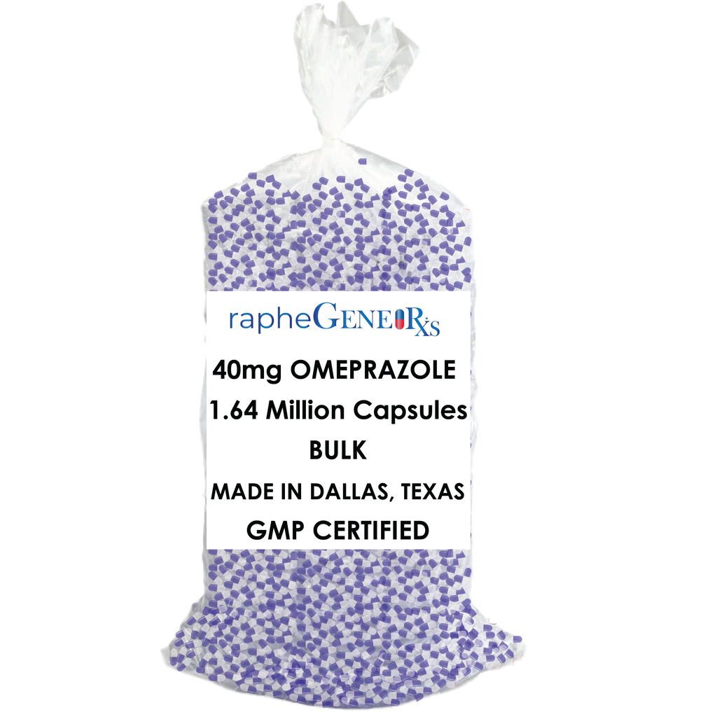 Contract manufactured Bulk Omeprazole 40mg Extra Mini Purple Capsules