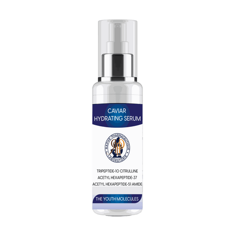 Anti Aging Caviar Hydrating & Skin Renewal Serum 16oz Plus 3-Ionic Anti-Wrinkle Serum Applicator Face Massager