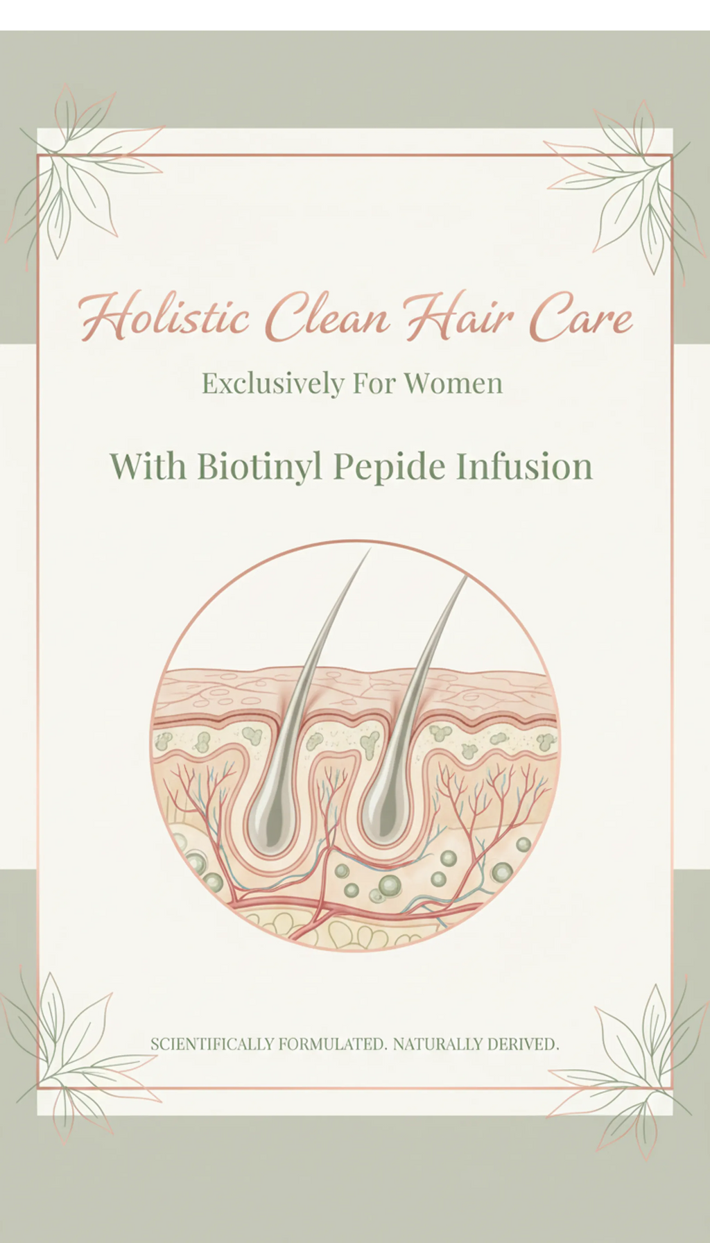 Best Hair Loss Product For Women with Biotin 5% and Minerals 250 pks 2-60ml 2 Months Supply