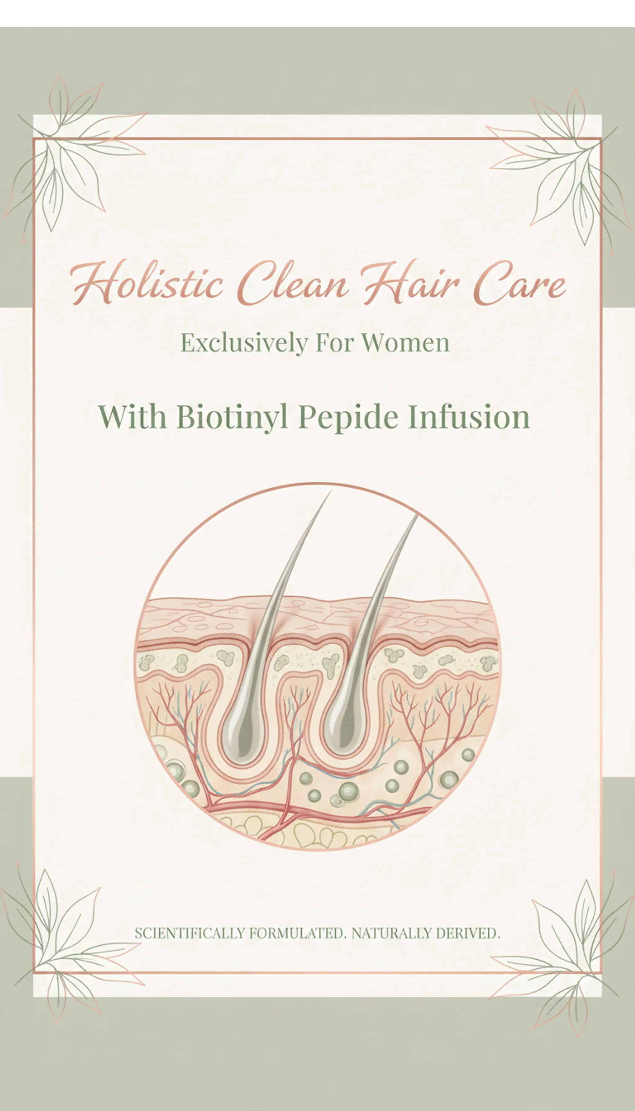 Best Hair Loss Product For Women with Biotin 5% and Minerals 250 pks 2-60ml 2 Months Supply