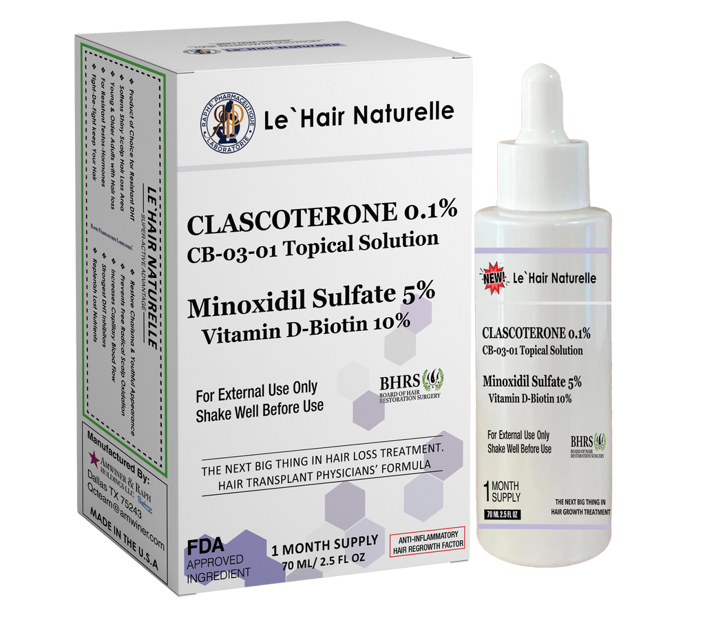 The Clascoterone and CB-03-01 New Topical Research Product For Hair Loss Prevention 70ml