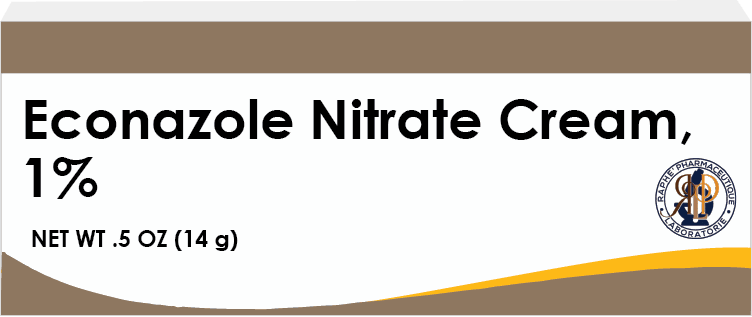 Econazole Nitrate Cream 1 percent antifungal topical medication in 14 gram tube