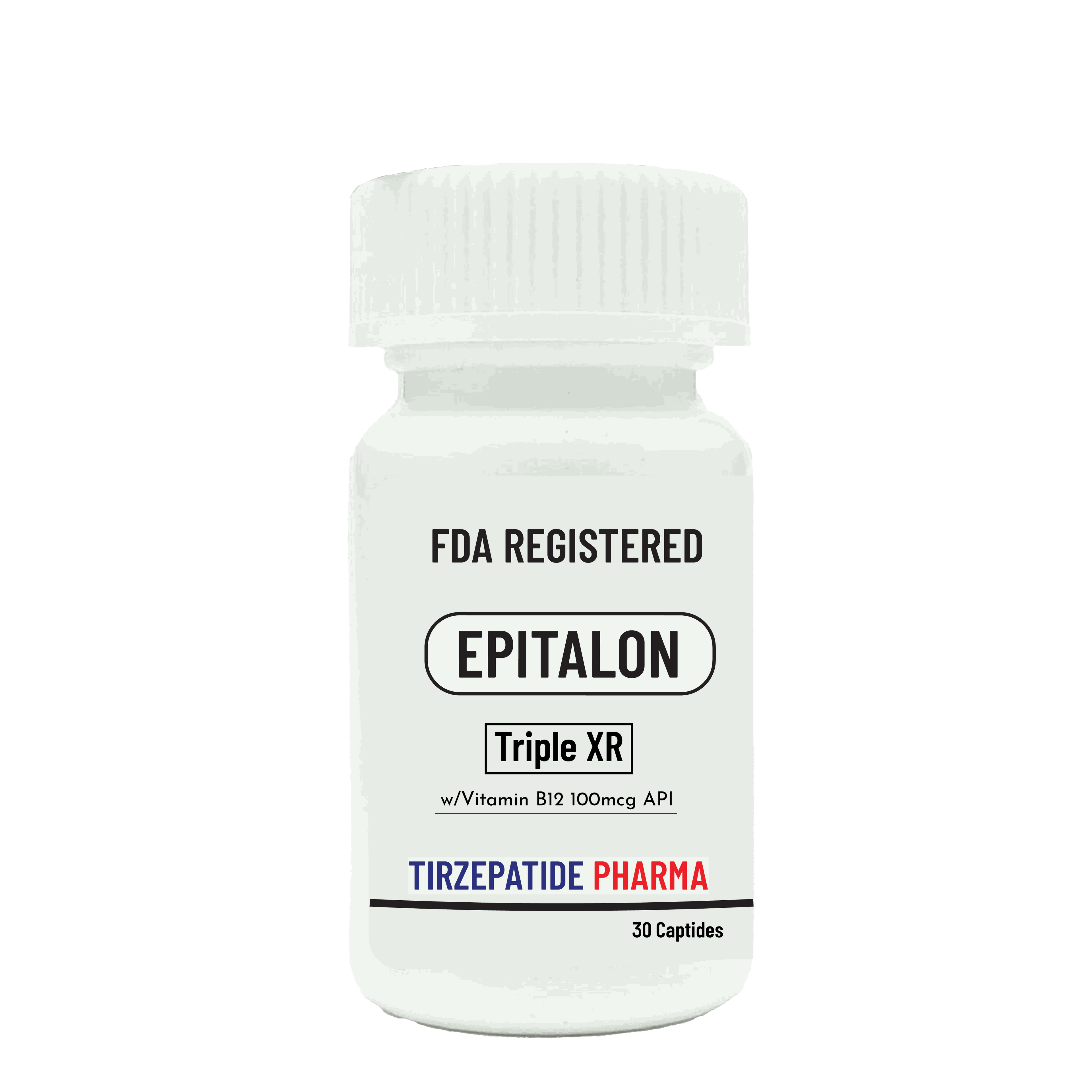 Epitalon High Potency FDA registered peptide supplement with Vitamin B12 by Tirzepatide Pharma